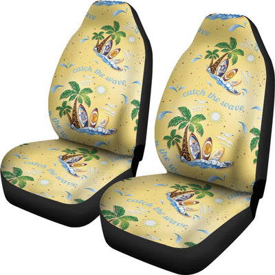 Surf Catch the Wave Design Universal Fit Car Seat Covers
