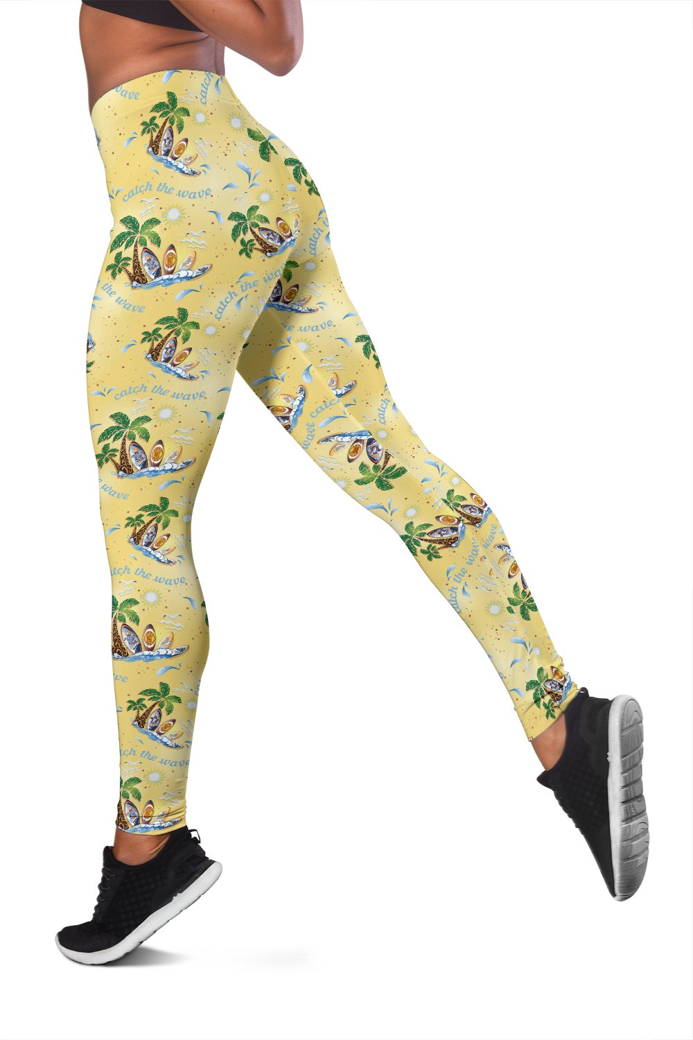 Surf Catch the Wave Design Women Leggings