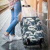 Surf Wave Pattern Print Luggage Cover Protector