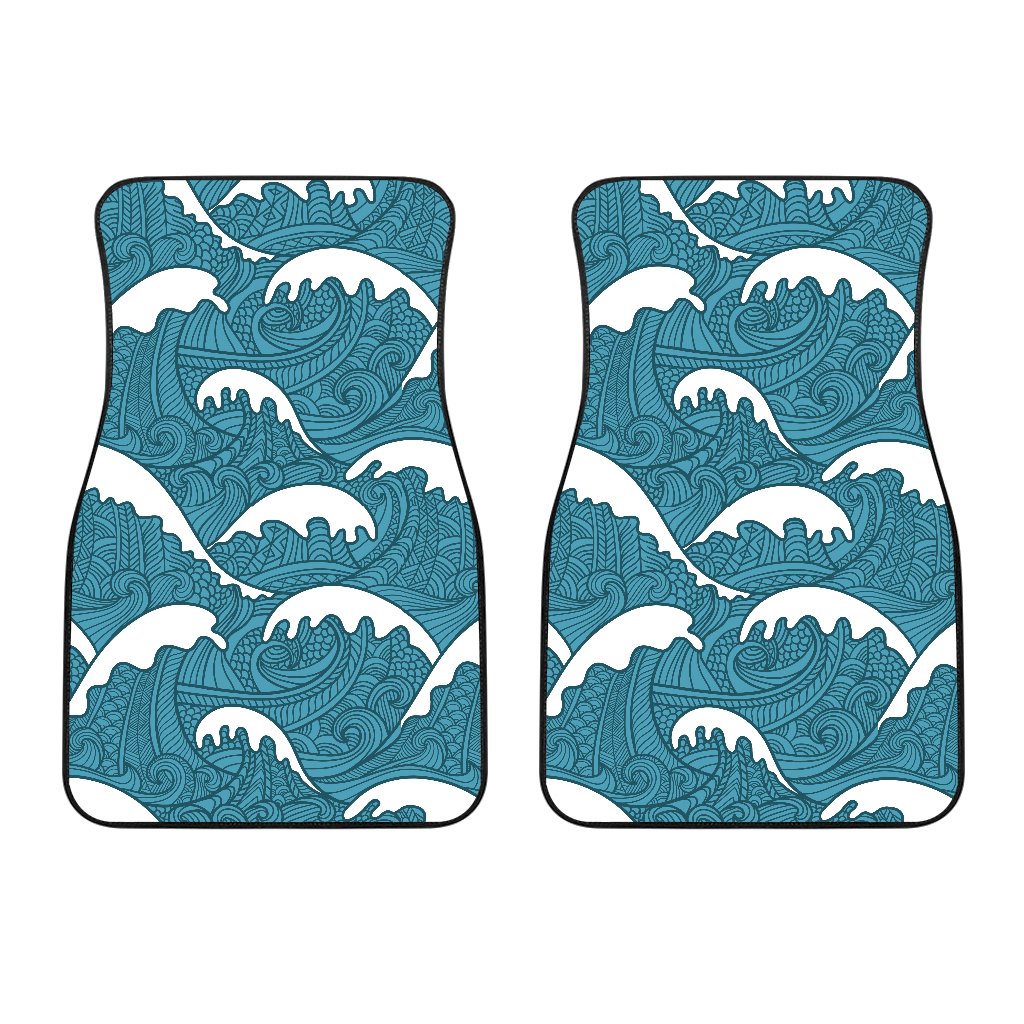 Surf Wave Tribal Design Car Floor Mats