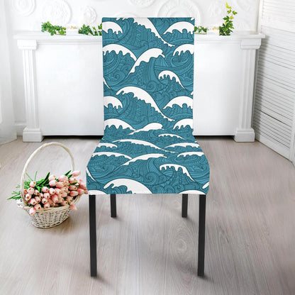 Surf Wave Tribal Design Dining Chair Slipcover-JTAMIGO.COM