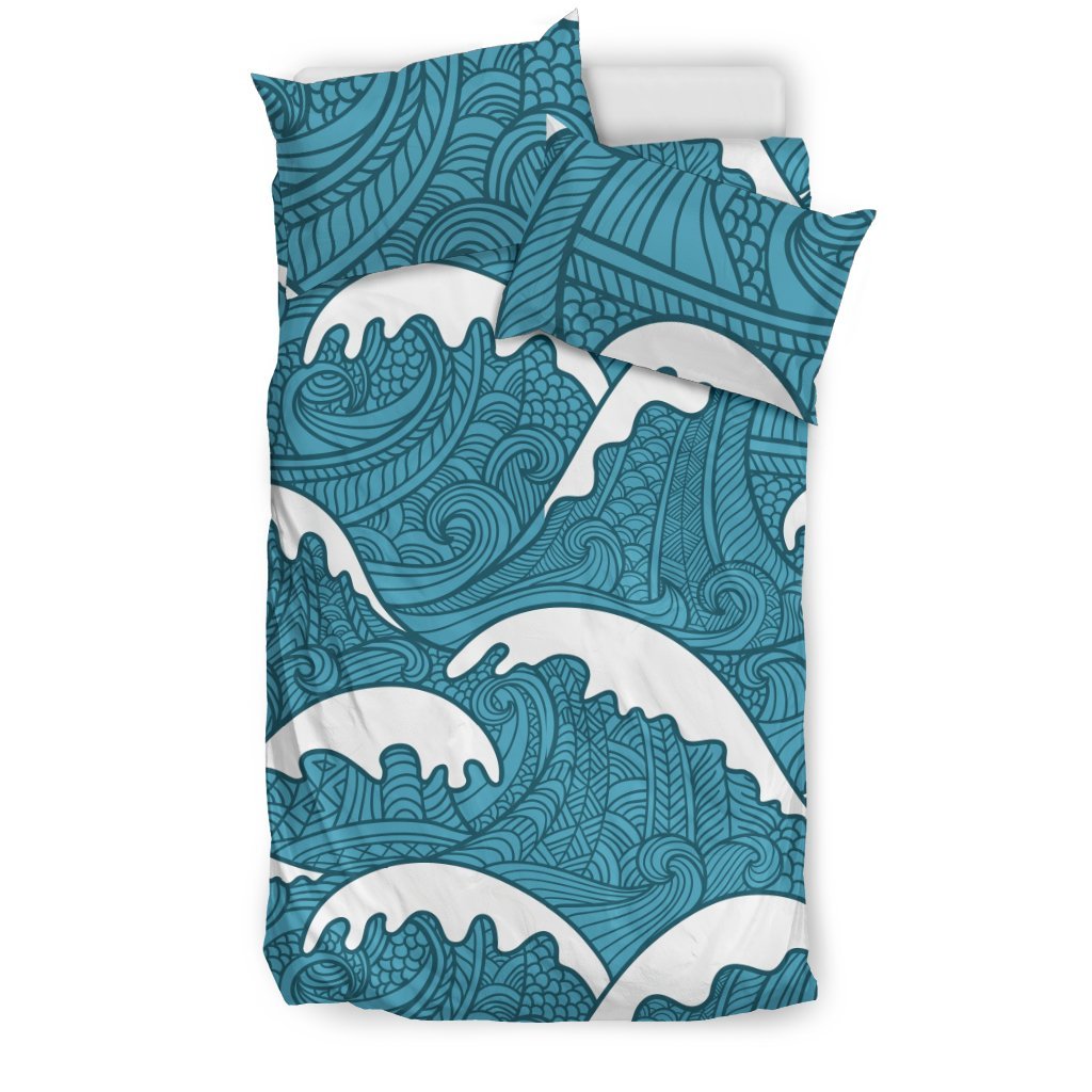 Surf Wave Tribal Design Duvet Cover Bedding Set