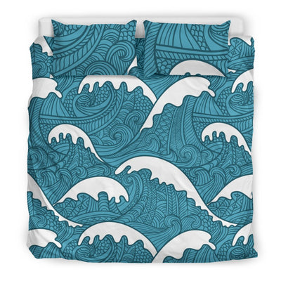 Surf Wave Tribal Design Duvet Cover Bedding Set