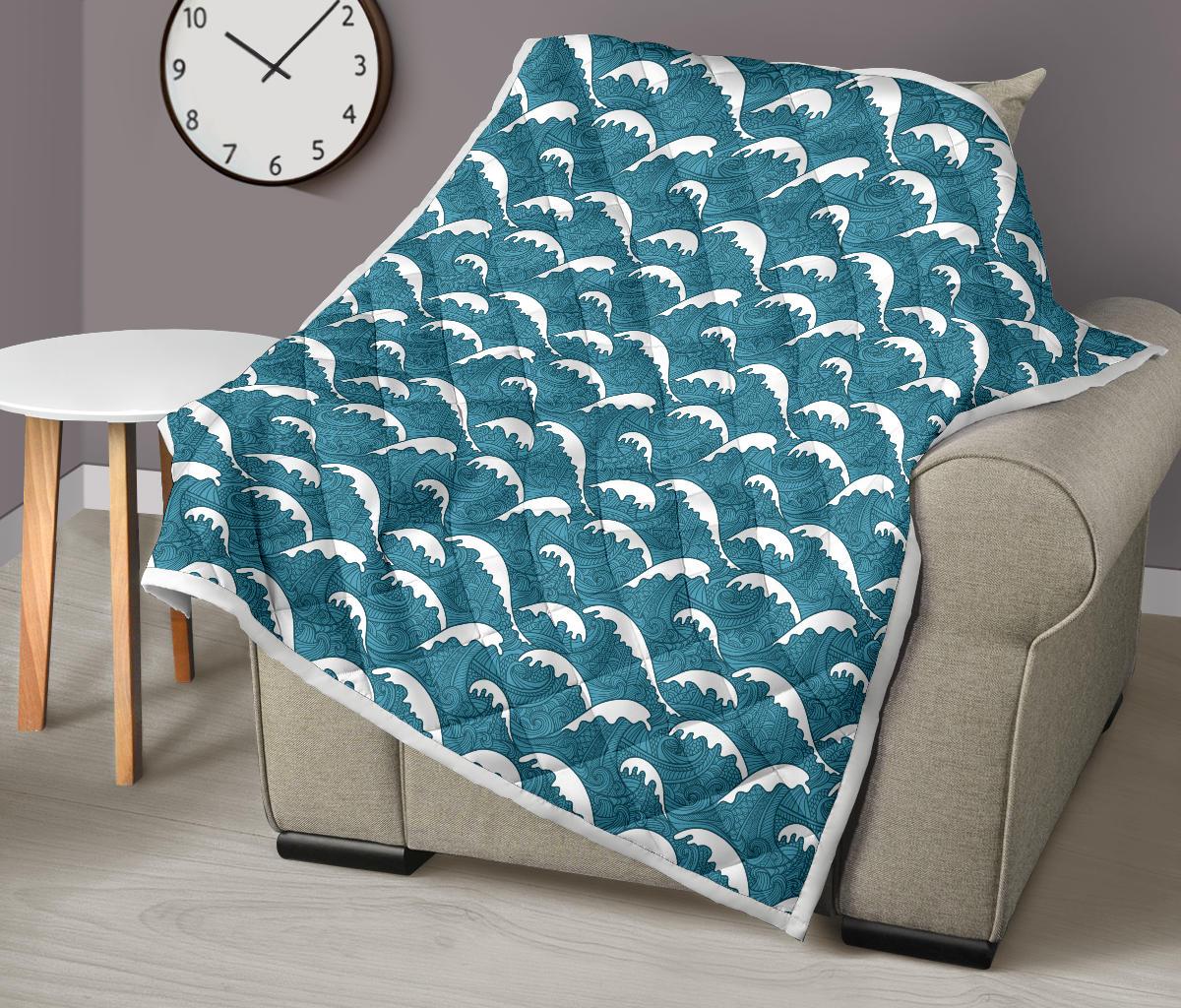 Surf Wave Tribal Design Premium Quilt-JTAMIGO.COM