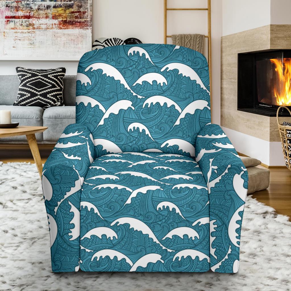 Surf Wave Tribal Design Single Sofa Slipcover -JTAMIGO.COM