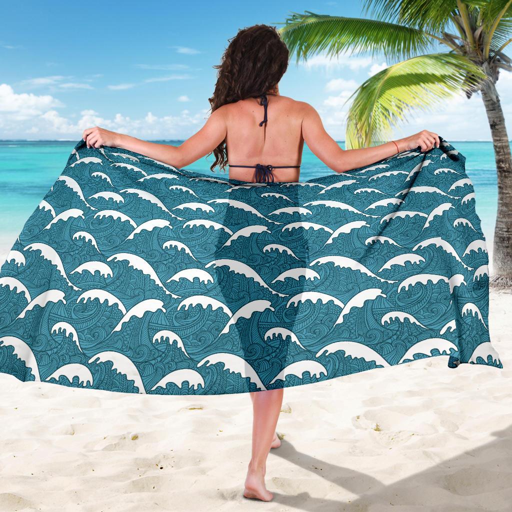 Surf Wave Tribal Design Sarong Pareo Wrap