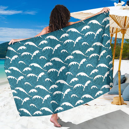 Surf Wave Tribal Design Sarong Pareo Wrap