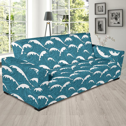 Surf Wave Tribal Design Sofa Slipcover-JTAMIGO.COM