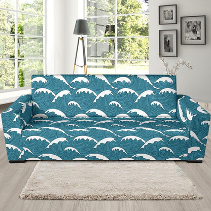 Surf Wave Tribal Design Sofa Slipcover-JTAMIGO.COM