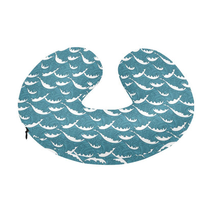 Surf Wave Tribal Design U-Shaped Travel Neck Pillow-JTAMIGO.COM