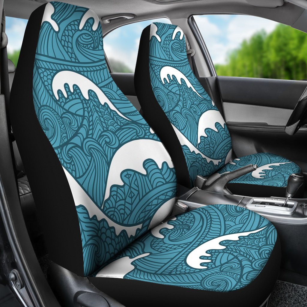 Surf Wave Tribal Design Universal Fit Car Seat Covers
