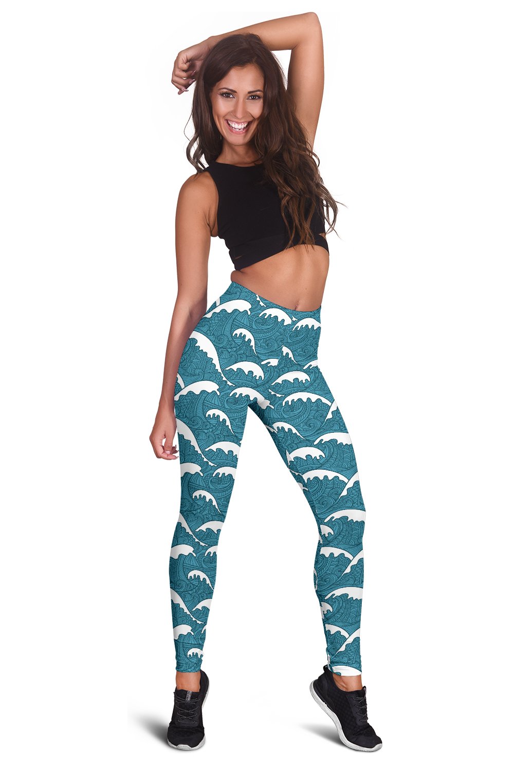 Surf Wave Tribal Design Women Leggings
