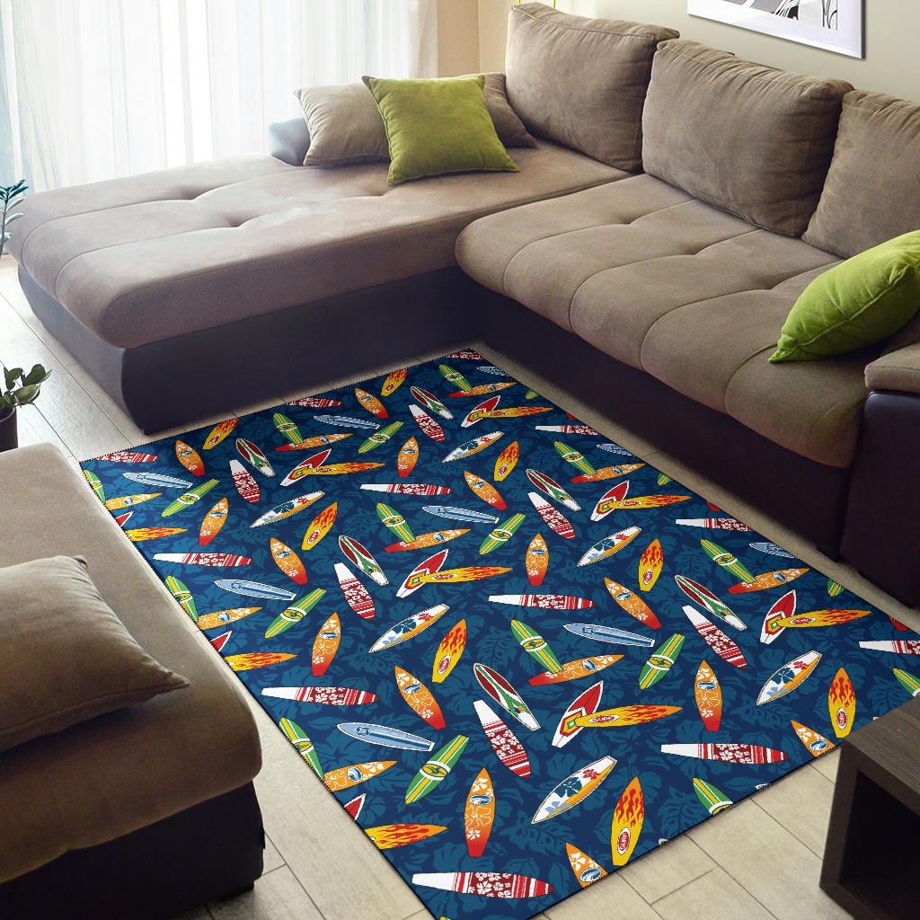 Surfboard Pattern Print Area Rugs-JTAMIGO.COM