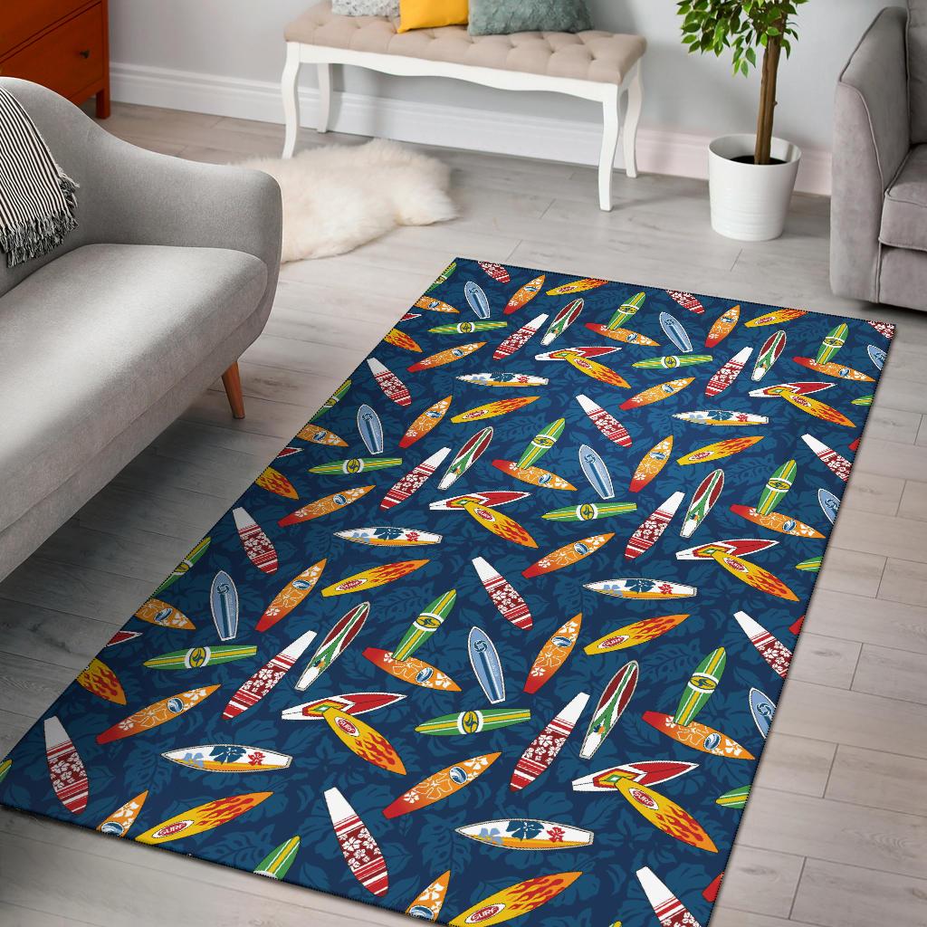 Surfboard Pattern Print Area Rugs-JTAMIGO.COM