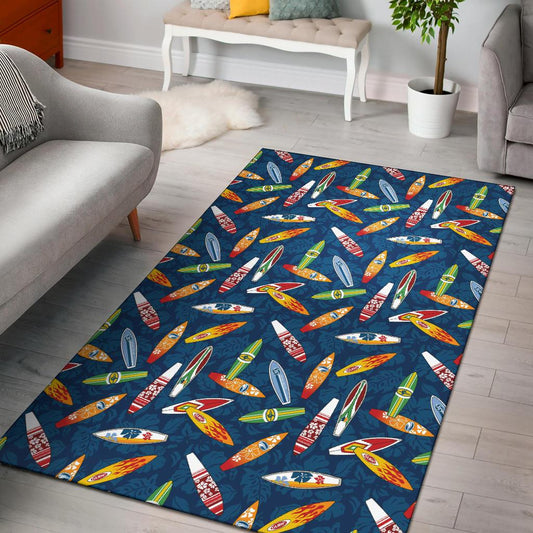 Surfboard Pattern Print Area Rugs-JTAMIGO.COM