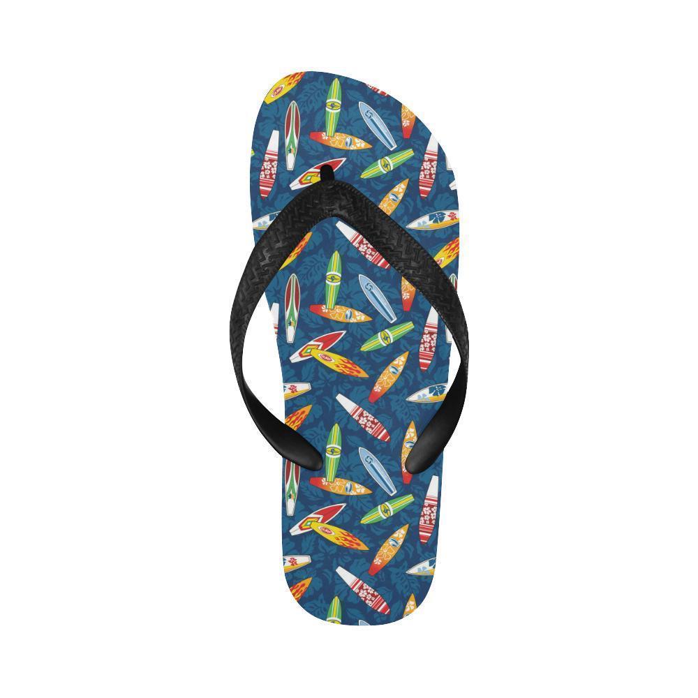 Surfboard Pattern Print Flip Flops-JTAMIGO.COM