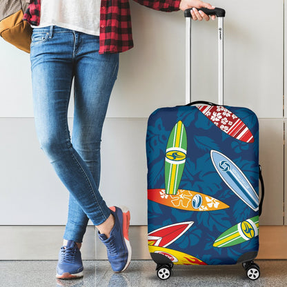 Surfboard Pattern Print Luggage Cover Protector