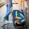 Surfboard Pattern Print Luggage Cover Protector