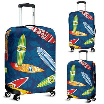 Surfboard Pattern Print Luggage Cover Protector