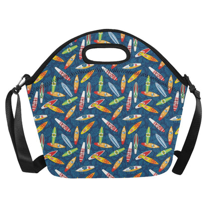 Surfboard Pattern Print Neoprene Lunch Bag (Model 1669)(Large)-JTAMIGO.COM