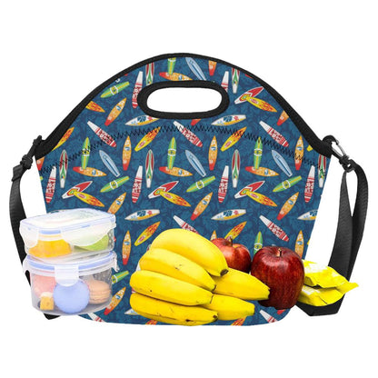 Surfboard Pattern Print Neoprene Lunch Bag (Model 1669)(Large)-JTAMIGO.COM