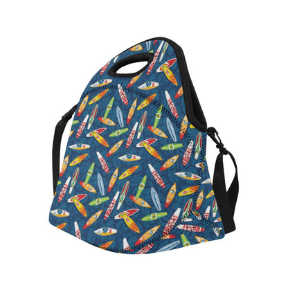 Surfboard Pattern Print Neoprene Lunch Bag (Model 1669)(Large)-JTAMIGO.COM