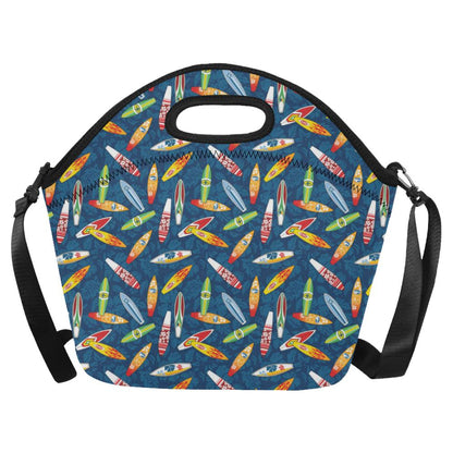 Surfboard Pattern Print Neoprene Lunch Bag (Model 1669)(Large)-JTAMIGO.COM