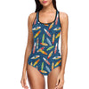 Surfboard Pattern Print One Piece Swimsuit-JTAMIGO.COM