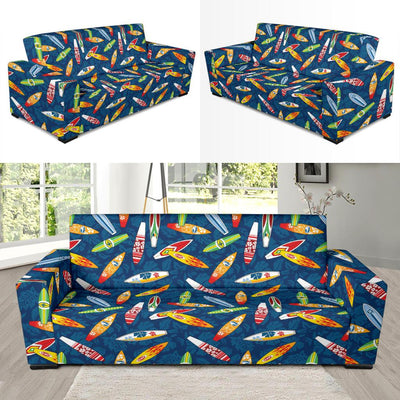 Surfboard Pattern Print Sofa Slipcover-JTAMIGO.COM