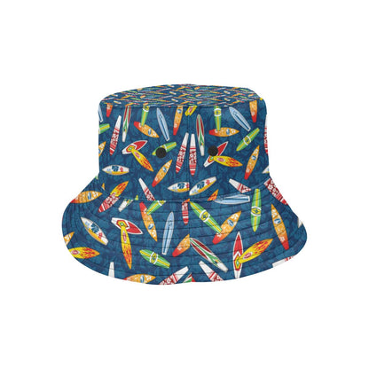 Surfboard Pattern Print Unisex Bucket Hat