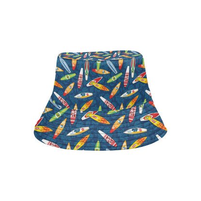 Surfboard Pattern Print Unisex Bucket Hat