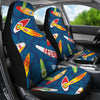 Surfboard Pattern Print Universal Fit Car Seat Covers