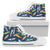 Surfboard Pattern Print Women High Top Shoes