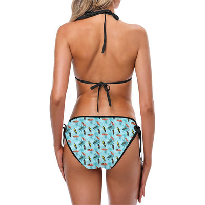 Surfboard Themed Pattern Bikini Swimsuit-JTAMIGO.COM