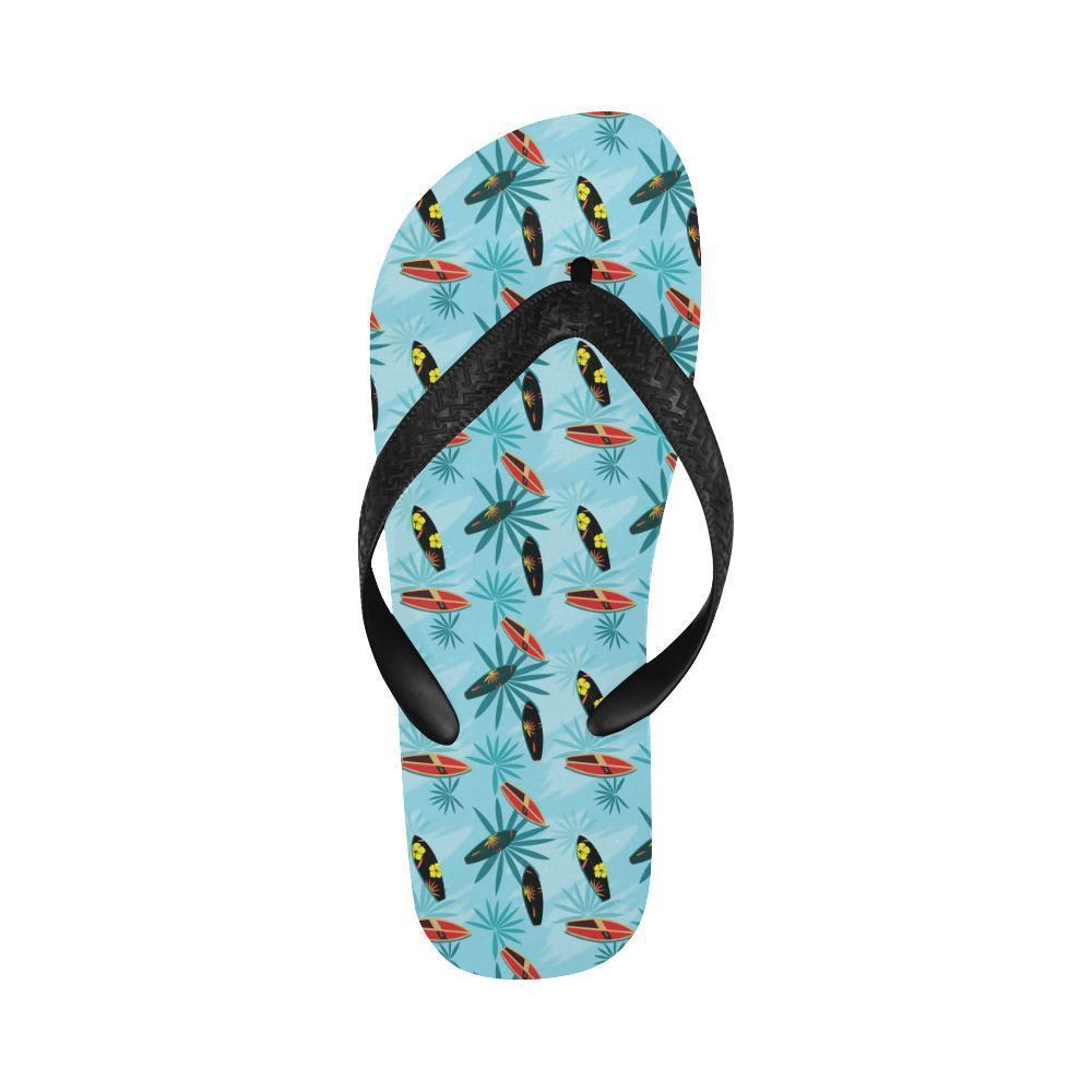 Surfboard Themed Pattern Flip Flops-JTAMIGO.COM