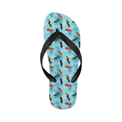 Surfboard Themed Pattern Flip Flops-JTAMIGO.COM