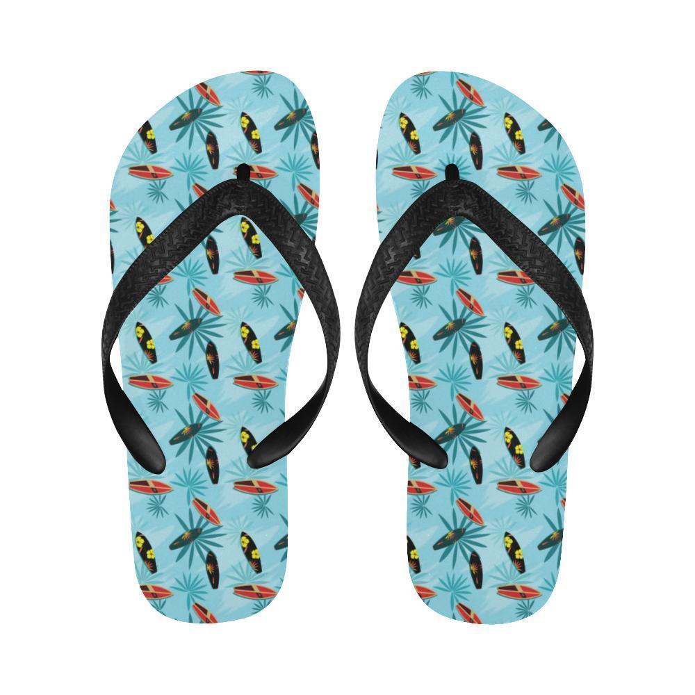 Surfboard Themed Pattern Flip Flops-JTAMIGO.COM