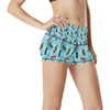 Surfboard Themed Pattern High Waisted Spandex Shorts-JTAMIGO.COM