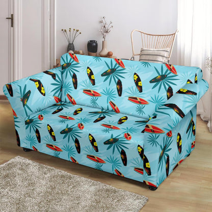 Surfboard Themed Pattern Loveseat Slipcover-JTAMIGO.COM