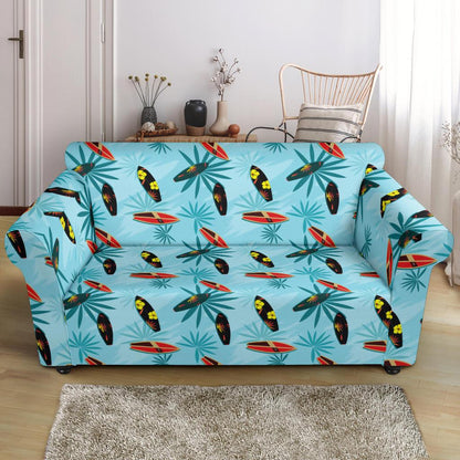 Surfboard Themed Pattern Loveseat Slipcover-JTAMIGO.COM