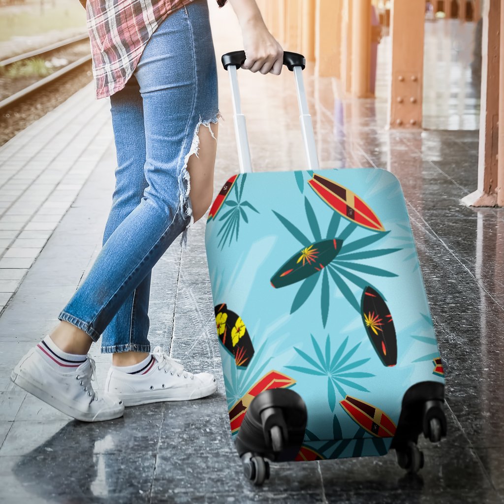 Surfboard Themed Pattern Luggage Cover Protector