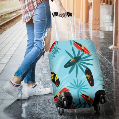 Surfboard Themed Pattern Luggage Cover Protector