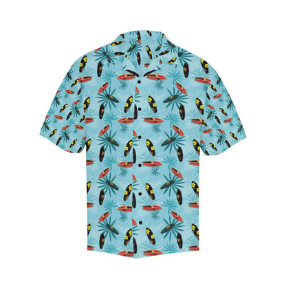 Surfboard Themed Pattern Men Aloha Hawaiian Shirt