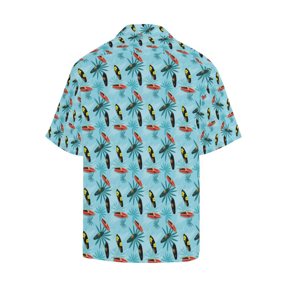 Surfboard Themed Pattern Men Aloha Hawaiian Shirt