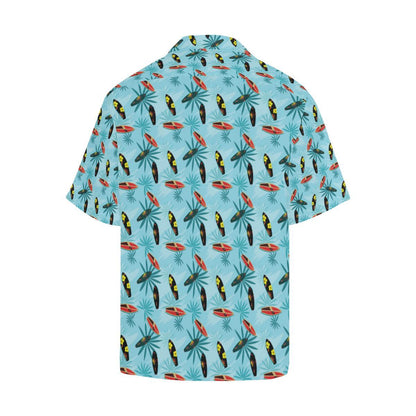 Surfboard Themed Pattern Men Aloha Hawaiian Shirt