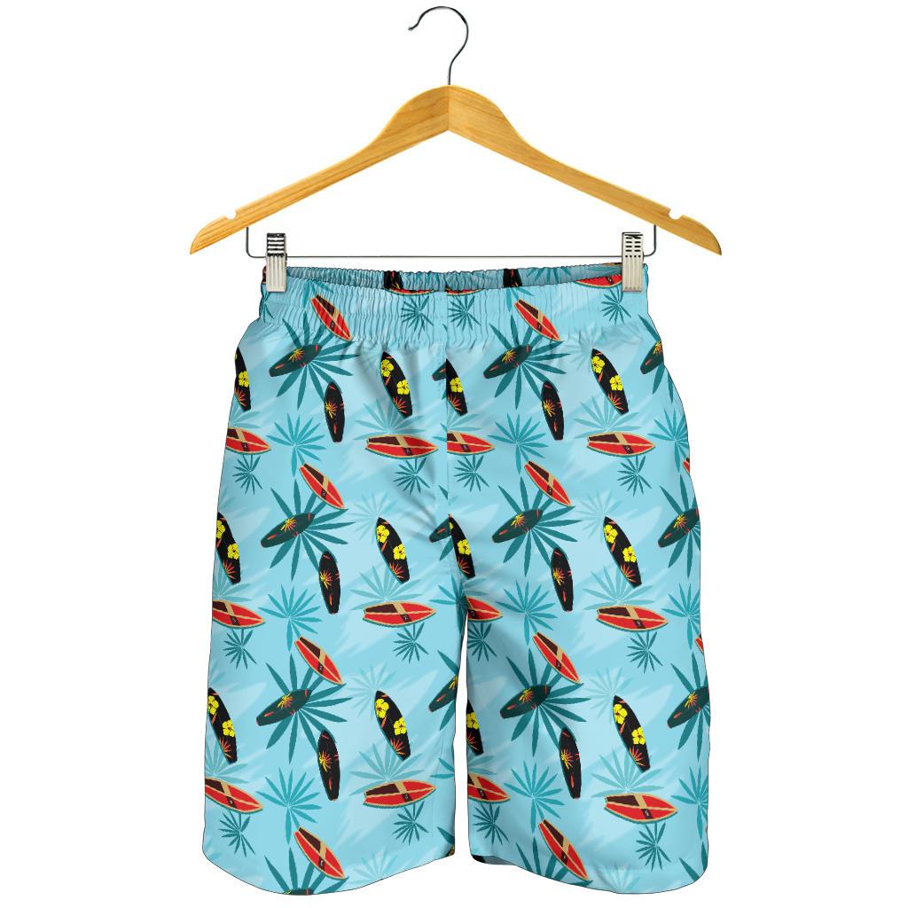 Surfboard Themed Pattern Mens Shorts-JTAMIGO.COM