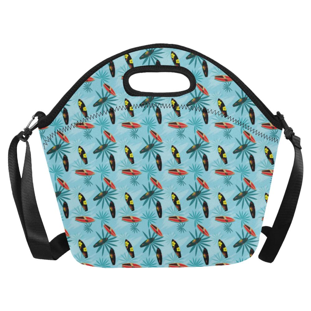 Surfboard Themed Pattern Neoprene Lunch Bag (Model 1669)(Large)-JTAMIGO.COM