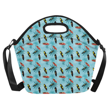 Surfboard Themed Pattern Neoprene Lunch Bag (Model 1669)(Large)-JTAMIGO.COM