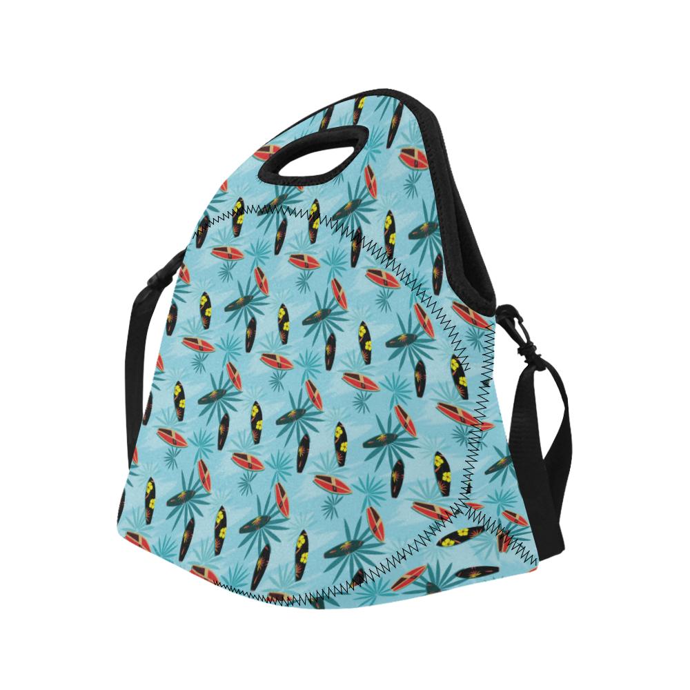 Surfboard Themed Pattern Neoprene Lunch Bag (Model 1669)(Large)-JTAMIGO.COM