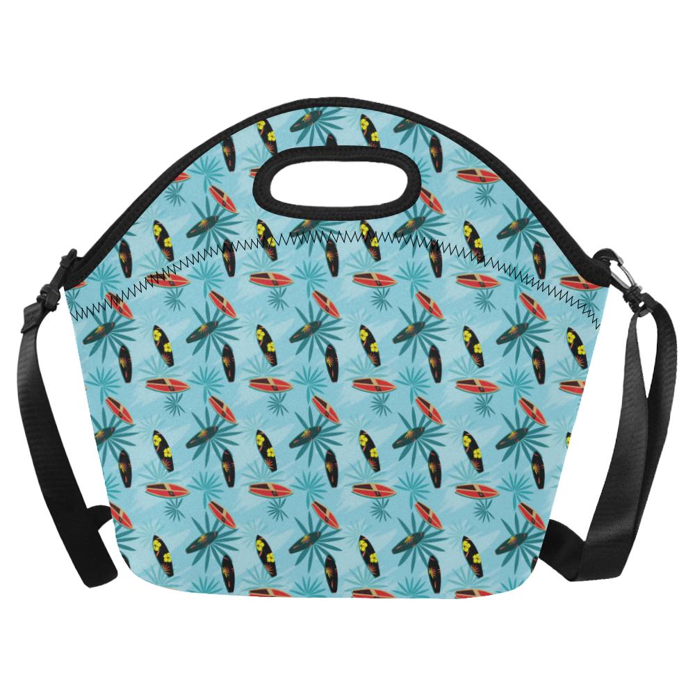 Surfboard Themed Pattern Neoprene Lunch Bag (Model 1669)(Large)-JTAMIGO.COM